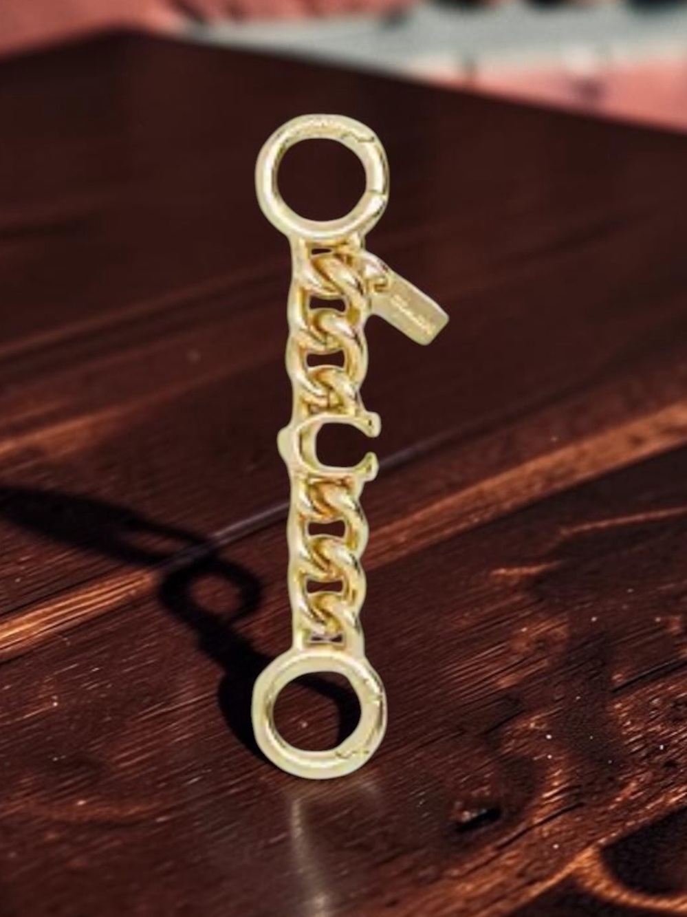 Coach Gold Chain-Link Strap Extension NWT